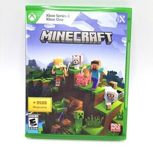 Minecraft Xbox Series X Xbox One Video Game Disc Case Complete Tested Working